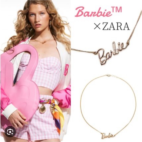 Zara Jewelry - BARBIE™ THE MOVIE ©WARNER BROS. GOLD-PLATED BARBIE NECKLACE